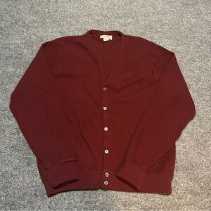 Vintage IZOD B Neck Cardigan Golf Sweater